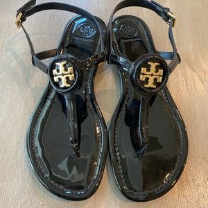 Tory Burch Dillan Sandal, black size 8, worn 1x